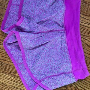 Purple and grey marble shorts from Aviva